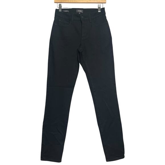 NYDJ Black Alina Legging Jeans Size 0 Soft Classic Basic Staple Normcore Simple - Picture 1 of 6
